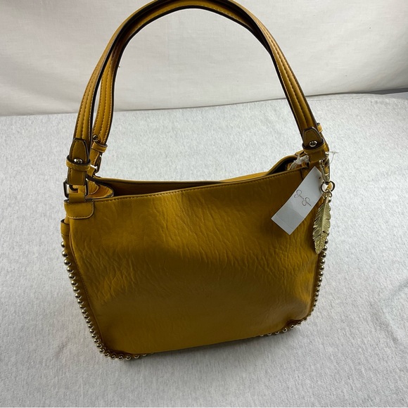 JESSICA SIMPSON CAMILE WOMEN’S BIG SHOULDER BAG COLOR: DANDELION WITH GOLD - Picture 1 of 16